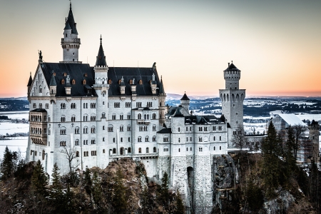 Neuschwanstein Castle, Germany - germany, rocks, castle, medieval