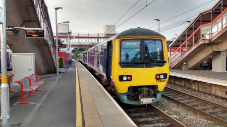 The 06:03 to Stoke on Trent - train, station, 323, emu, stoke-on-trent, macclesfield, platform