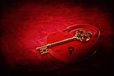 * - red, heart, photography, lock, abstract