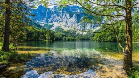 Beautiful  Scenery - lake, trees, nature, mountain