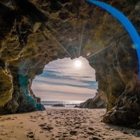 Sun Rays in a Cave