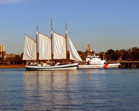 Tourist Schooner - Sailing Vessel, Schooner, South Carolina, Charleston