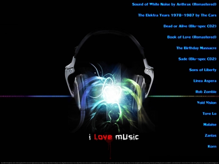 I Love Music - heaven, fun, entertainment, joy, peace, religious, electronica, christian, music, headphones, motivational, exercise partner, rock, cool, love, goth, happiness, dance, fitness partner, wave