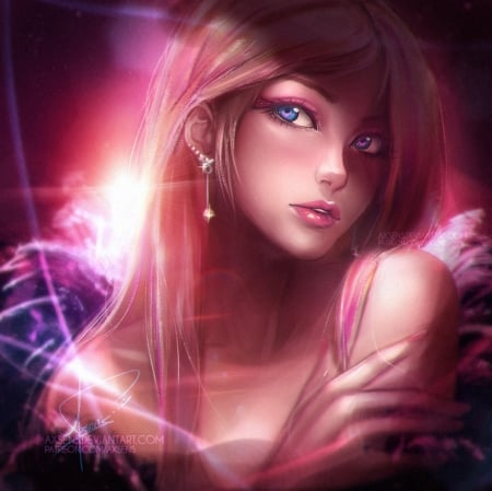 â™¥ - face, fantasy, axsens, cute, anime, girl, manga, art