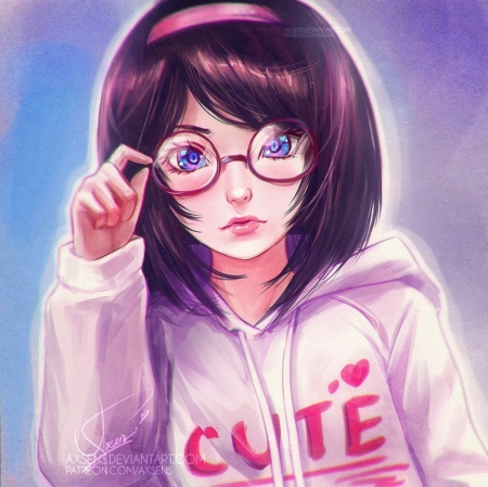 â™¥ - face, fantasy, axsens, cute, anime, girl, manga, art