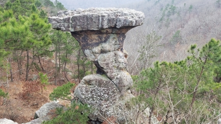 One more of the many pedestal rocks - nature, outdoors, photography, hiking