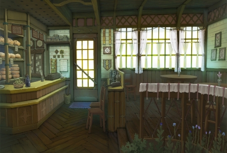 Anime Bakery Background