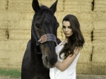 Cowgirl and Her Horse