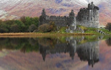 Kilchurn Castle On Loch Awe - Scotland - Kilchurn Castle, Scottish Castles, Scotland, Loch Awe, Scottish Highlands