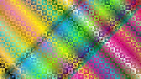 Glowing Star Pattern - colorful, glowing, pattern, stars, squares