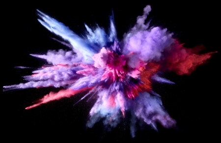 Purple Color Burst - abstract, computer graphics, burst, beautiful, photography, photo, wide screen, color, high quality