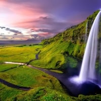 Iceland waterfall