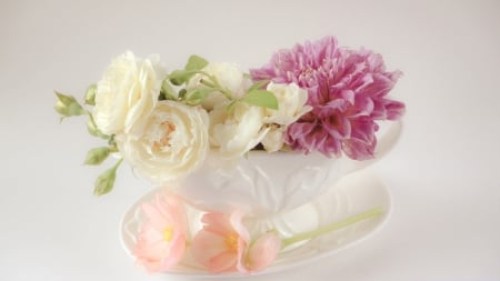 Beautiful Flowers - flowers, petals, rose, bloom