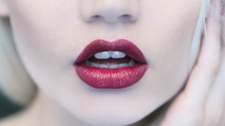 Red - red, stuff, mouth, lips, martina dimitrova, lipstick, woman