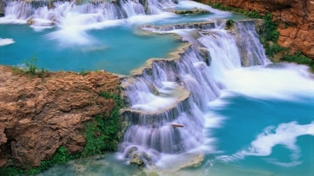 magic waterfall - water, falls, magic, river