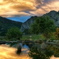 Sunset in New Zealand