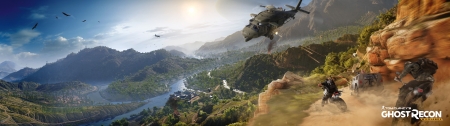 Tom Clancy's Ghost Recon: Wildlands - gaming, video game, game, widescreen, ghost recon, guns, panoramic, weapons, tom clancy, wildlands, combat, wide, warfare