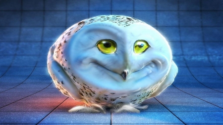 •ღ✿ღ• - owl, digital art, art, CG