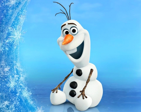 Frozen (2013) - snowman, winter, blue, olaf, fantasy, frozen, white, movie, disney