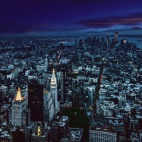 New York Evening Aerial