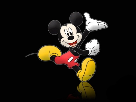 Mickey Mouse - black, yellow, red, mickey, cute, mouse, disney, child