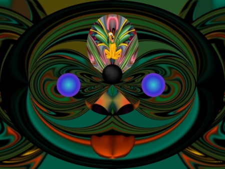 Pluto - fractal, abstract, collage, 3d, eye candy