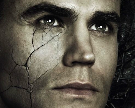 The Vampire Diaries (TV Series 2009– ) - vampire, the vampire diaries, poster, eyes, tv series, face, man, Paul Wesley