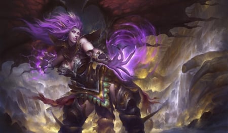 Morgana - morgana, purple, game, girl, league of legends, fantasy