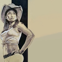 Cowgirl Sketch..