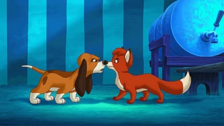 fox and the hound - hound, fox, canine, dog