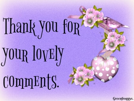 THANK YOU - card, comments, thank, you