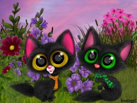 KITTIES FOR CARMEN..''CARMENMBONILLA'' - CUTE, IMAGE, TWO, KITTIES