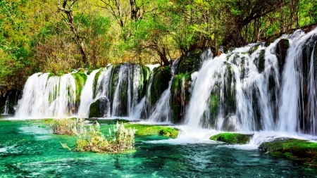 Beautiful Waterfalls - waterfalls, nature, water, landscape