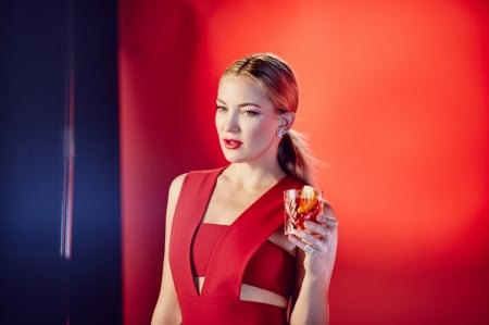 Kate Hudson - drink, woman, red, commercial, campari, Kate Hudson, actress, add