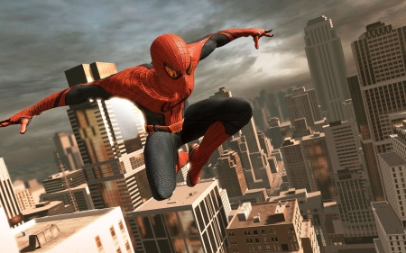 spiderman - spiderman, skyscrapper, superhero, building