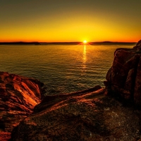 Sunset At Acadia National Park