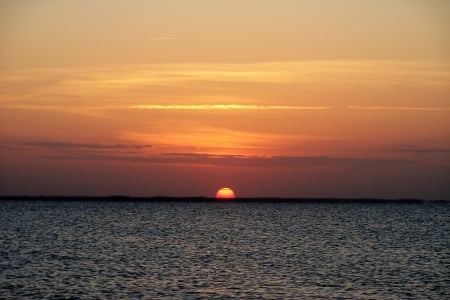 Alligator River Sunset - sky, north carolina, water, alligator river, sunset