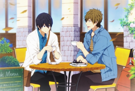 Makoto and Haru - Free, Anime boys, Iwatobi swim club, Anime, Male, Haruka Nanase, Makoto Tachibana