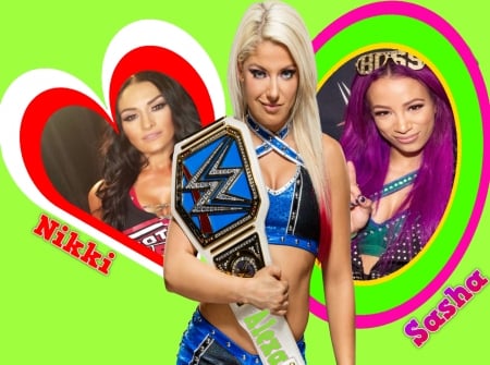 Womens Wrestling - sports, wrestling, entertainmet, raw, women division, championship, alexa bliss, smackdown, sasha banks, nikki bella, petermurphy619, champion, diva, wwe