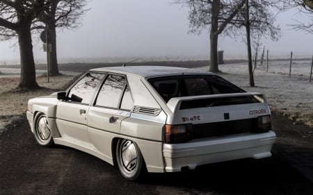 citreon bx 4tc - car, french, citreon, liftback