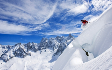 skiing in france