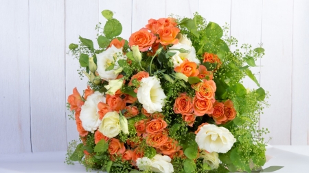 Beautiful Flowers - bloom, flowers, petals, orange