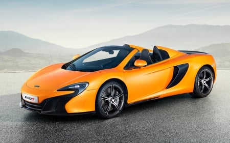 McLaren 650s Spider - mclaren 650s spider, orange cars, vehicles, front view, mclaren, cars