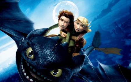 how to train your dragon - dragon, train, hiccup, toothless