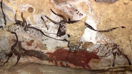 Lascaux Cave - painting, ancient, cave, france