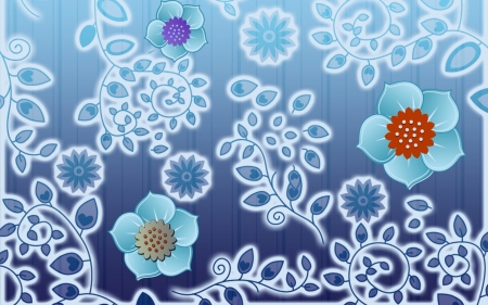 Texture - skin, blue, orange, texture, flower