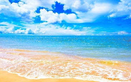 Beach - nature, sky, beach, ocean