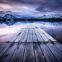 Hopfensee Lake in Füssen, Germany