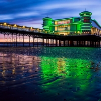 Beach at Night,England