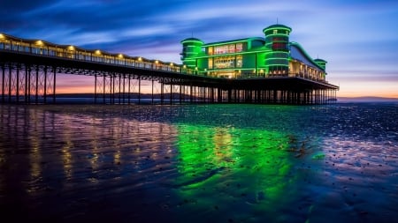 Beach at Night,England